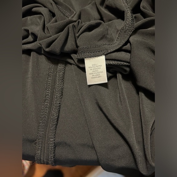 NWT Christopher & Banks ruched waist black dress - Picture 3 of 6